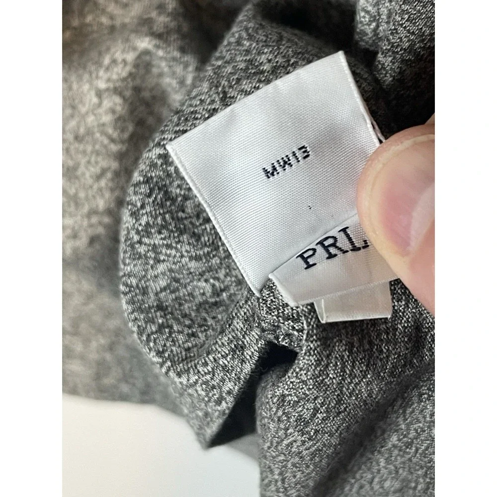 Ralph Lauren Polo Shirt‎ Mens Heather Gray Regular Fit Pony Logo Crew Neck Large